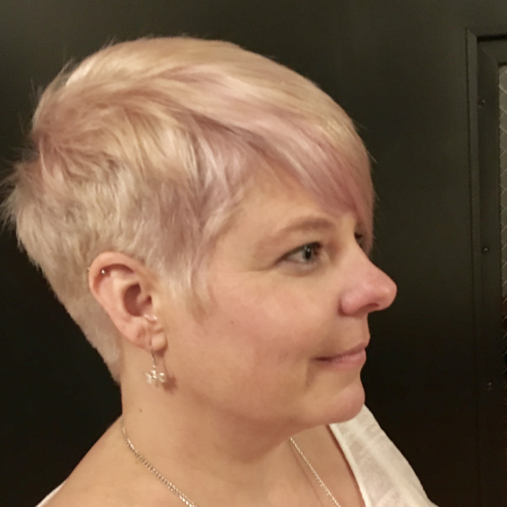 Full Bleach And Tone With A Haircut