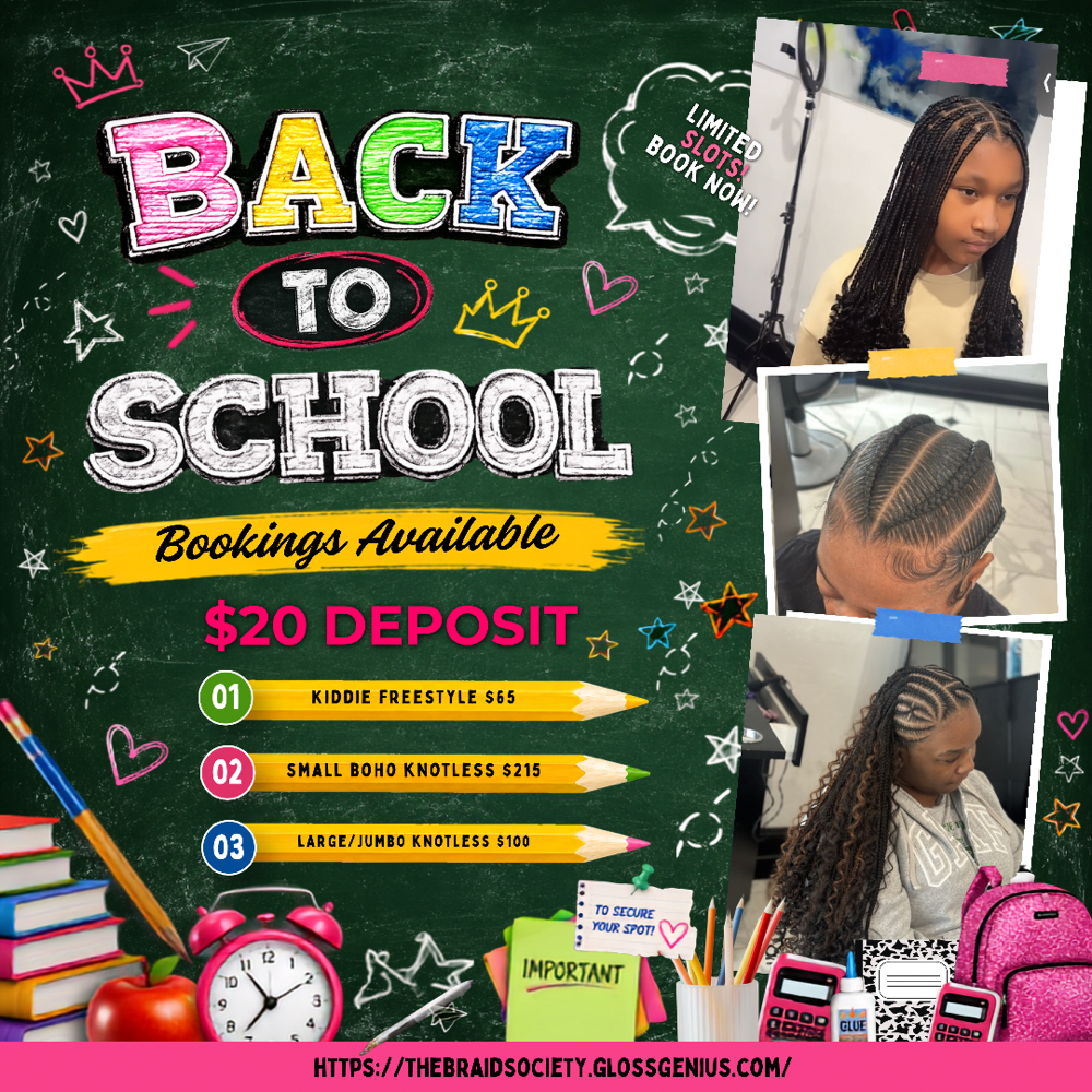 Back to School Special at The Braid Society in Olive Branch, MS