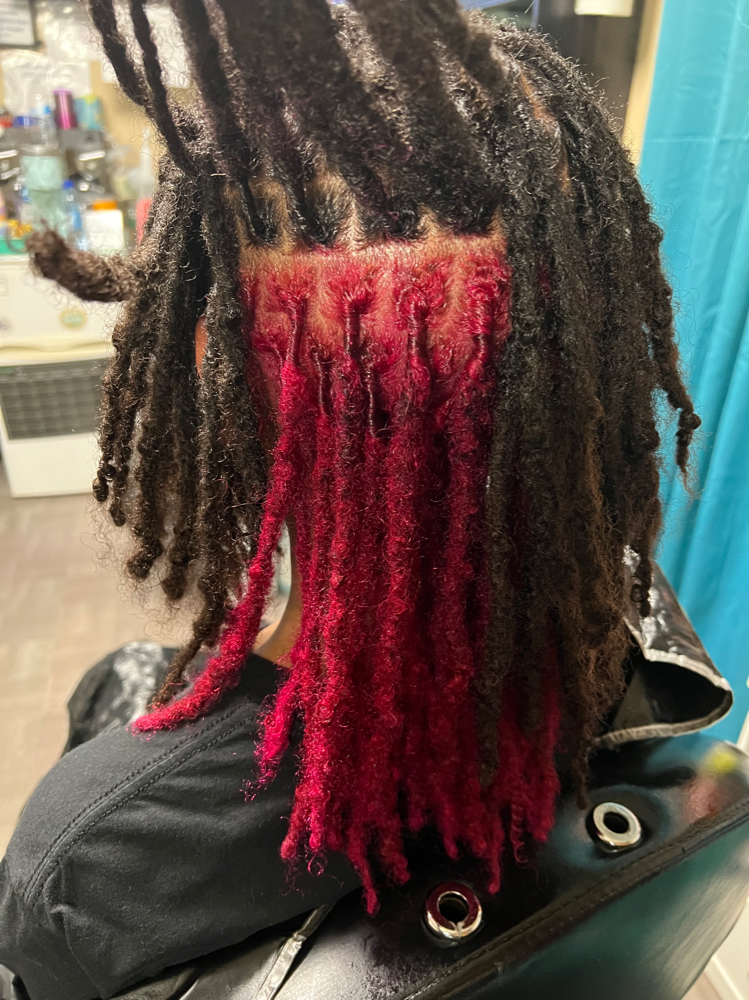 2 Tone Color On Locs