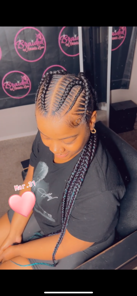 6 Feed In Braids