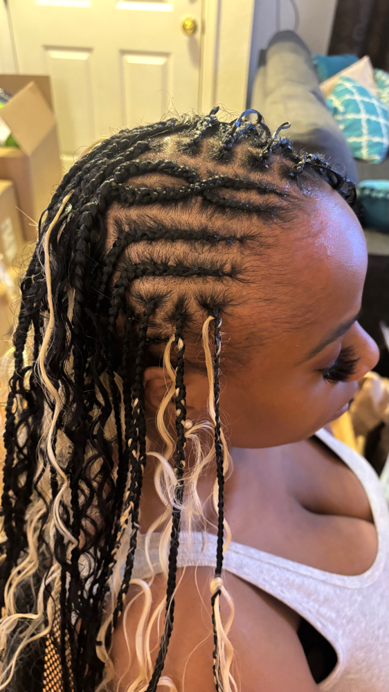 Fulani/Flip Over/Tribal Braids at Suggs House Of Beauty in San Leandro, CA