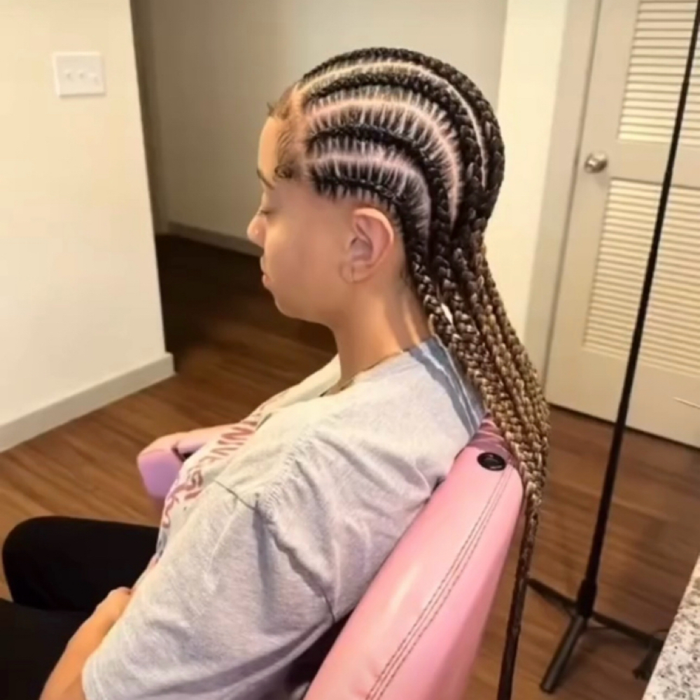 Stitched Braids 6-9 at Goddess Stylez in Sealy, TX