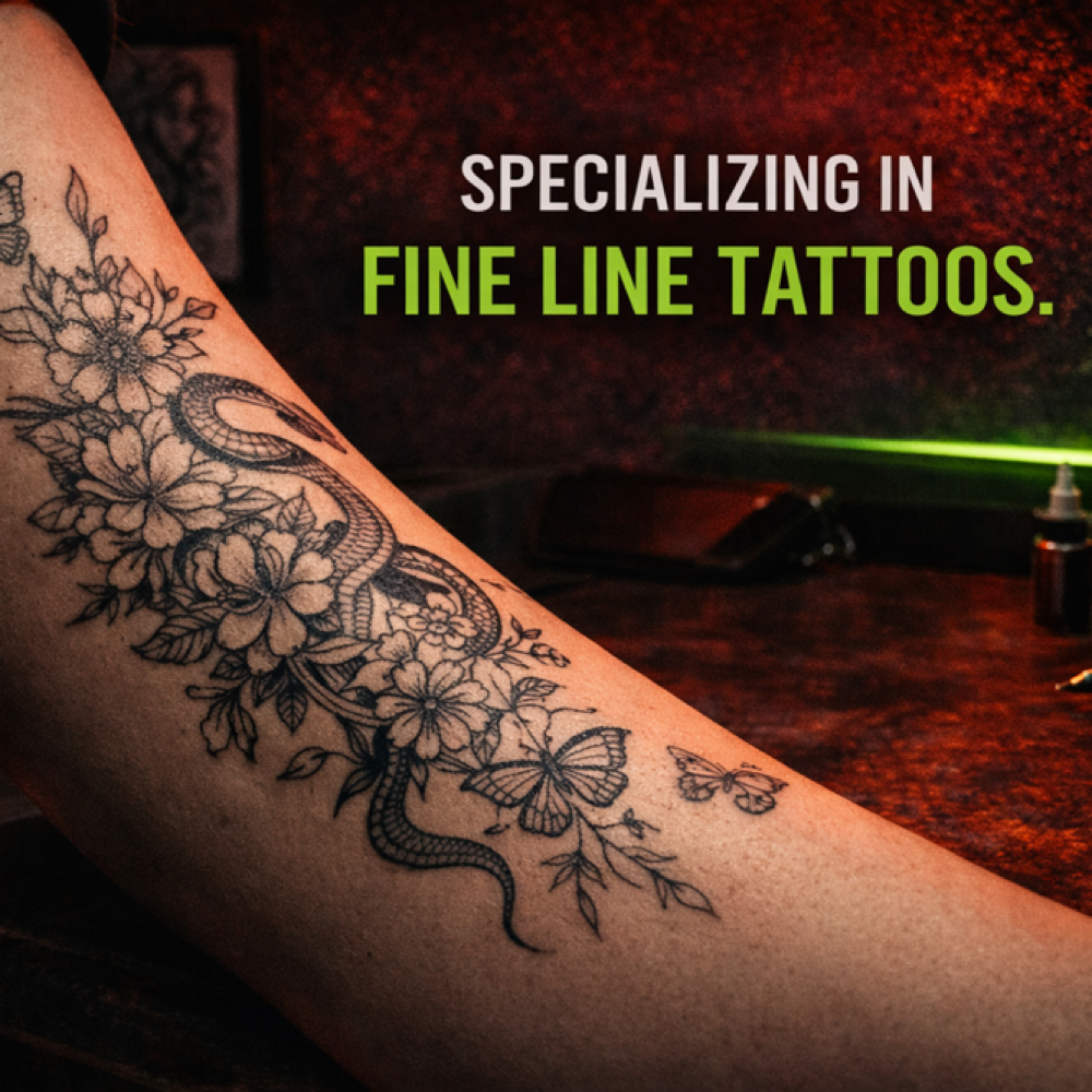 Fine Line Tattoos at Dallas Sloan in Pontoon Beach, IL