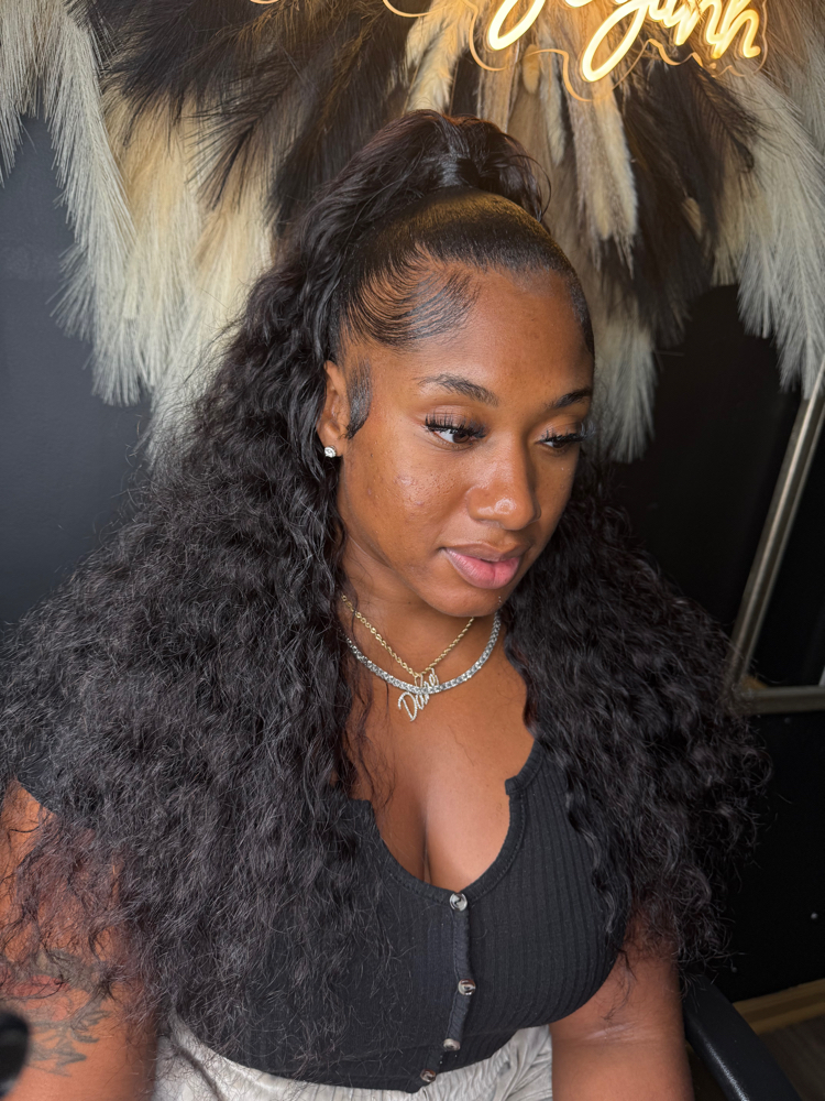 Half Up Half Down Sew In