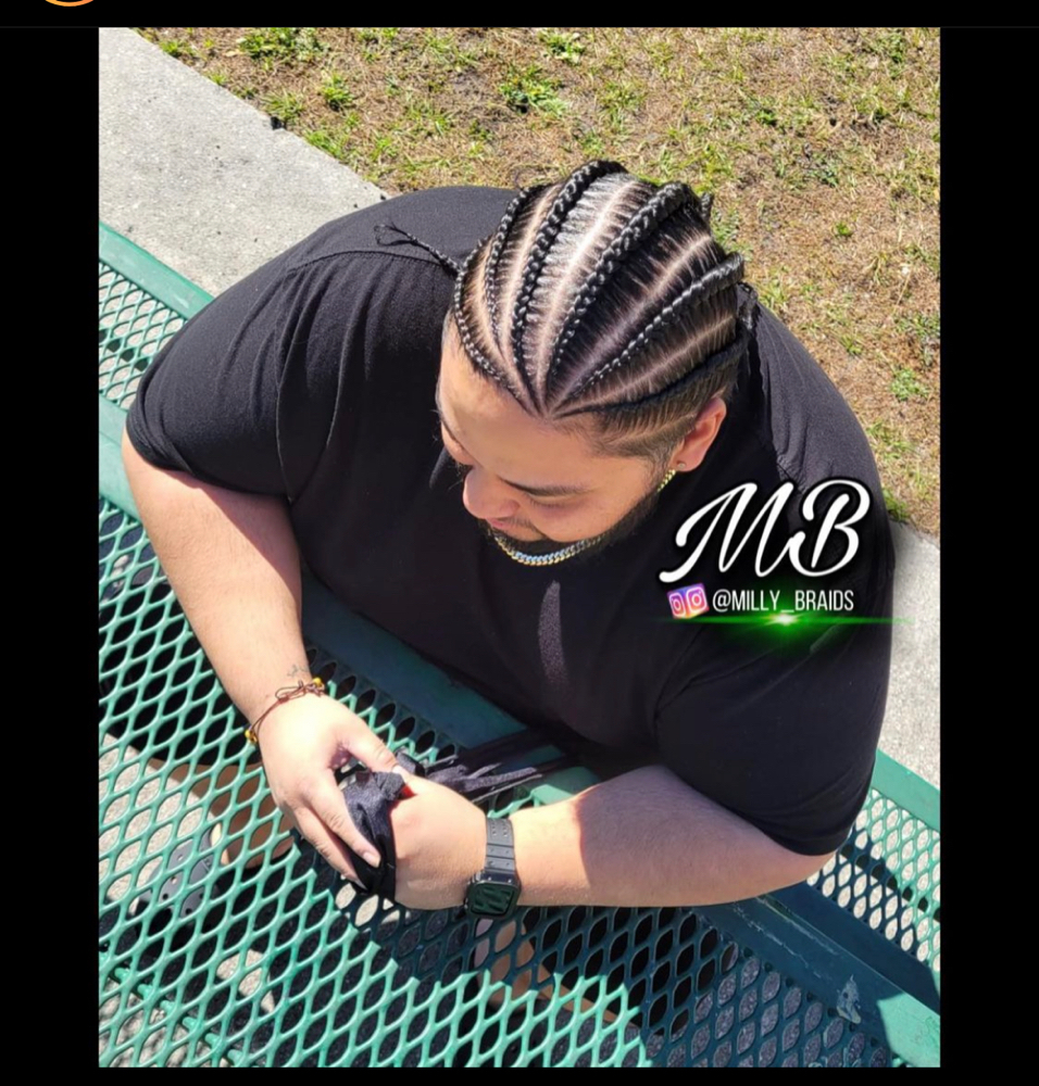 6 Braids Natural Hair