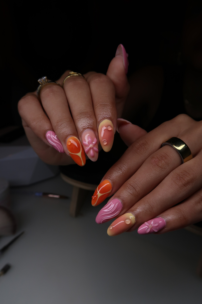 Gel-X Med Full Set On Bare Nails at _F.nailsss in Phoenix, AZ