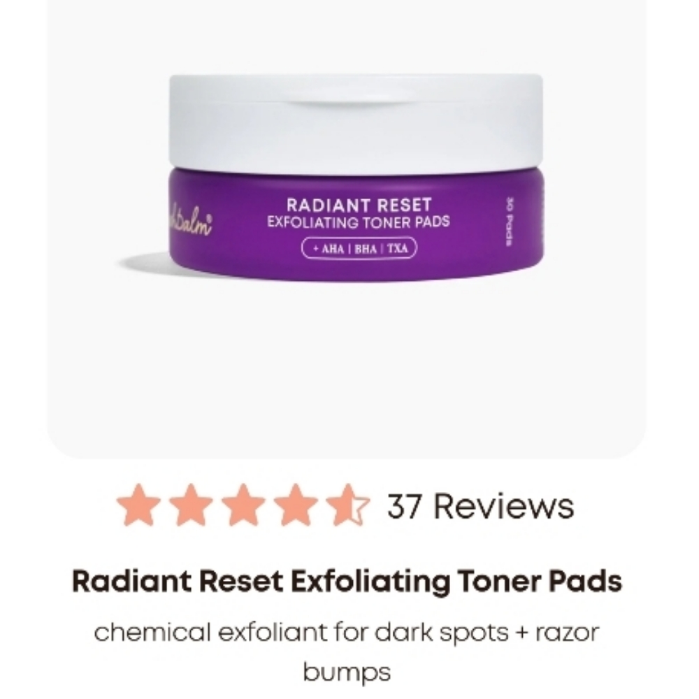 Radiant Reset Exfoliating Toner Pad