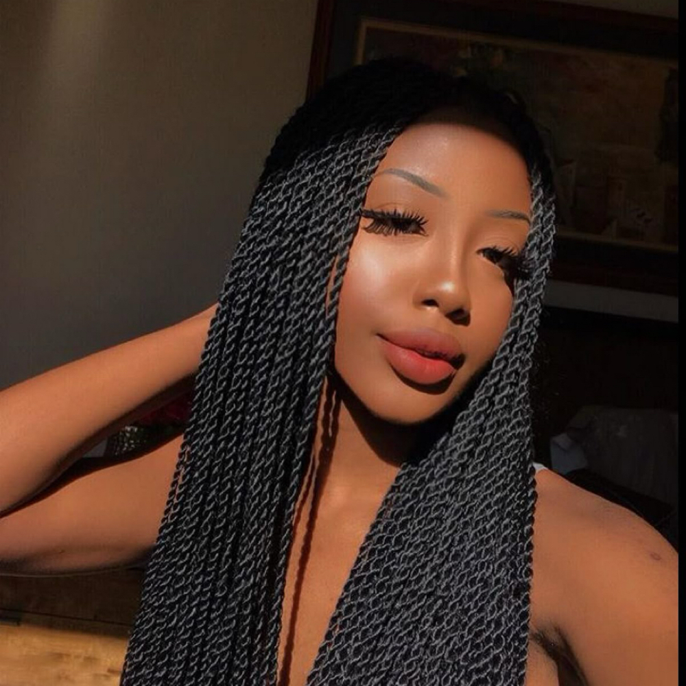 Senegalese Small Twist Mid Back