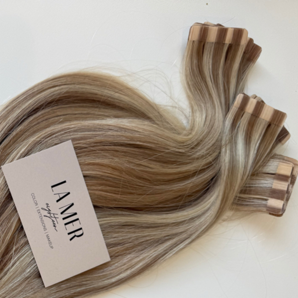 Tape In Extension Install at Beautybyflor in Newport Beach, CA