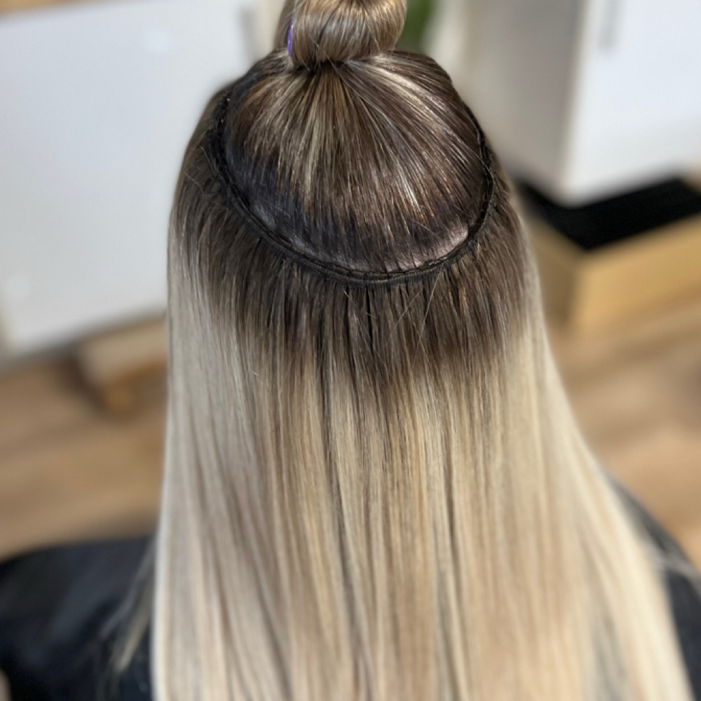 Hand-tied Extention Move Up 2 Rows at Beautybyflor in Newport Beach, CA