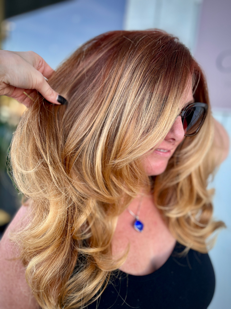 Money piece only highlight at Olivia Timm Hair LLC in Satellite Beach, FL