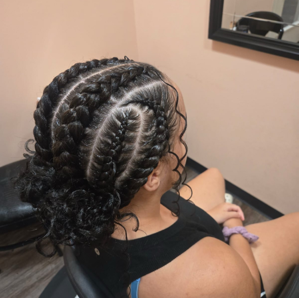 Fulani Braids at WestAfrican Beauty Junction Braids in Prosper, TX