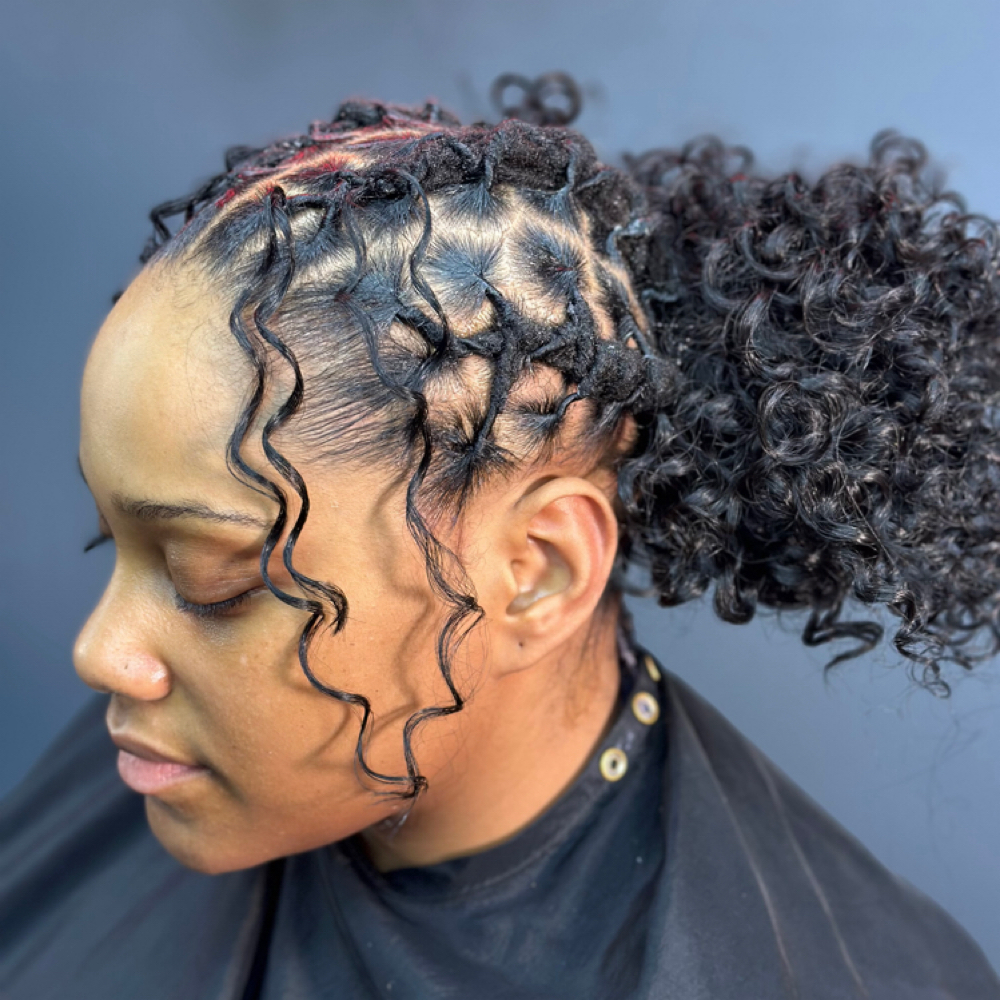 CURLY BUN at HAIR BY LALA LLC in Brooklyn, NY