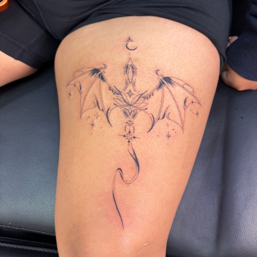 LARGE TATTOO DESIGN at Fine Line Tattoos in brownsville, TX