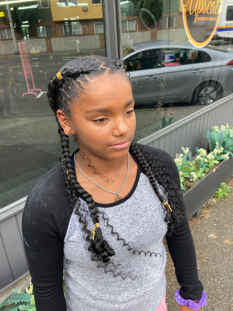 2 Feed-in Braids W/Bohemian