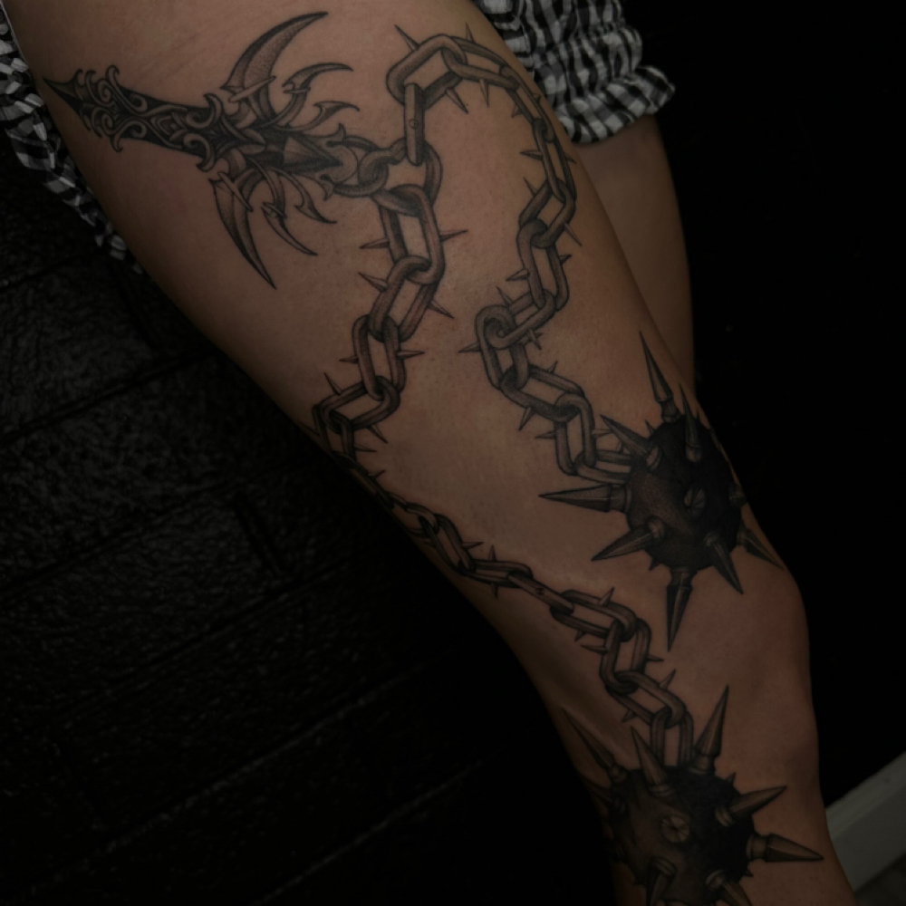 Large Tattoo, All Day Session at Pimp Daddy Ink in Reno, NV