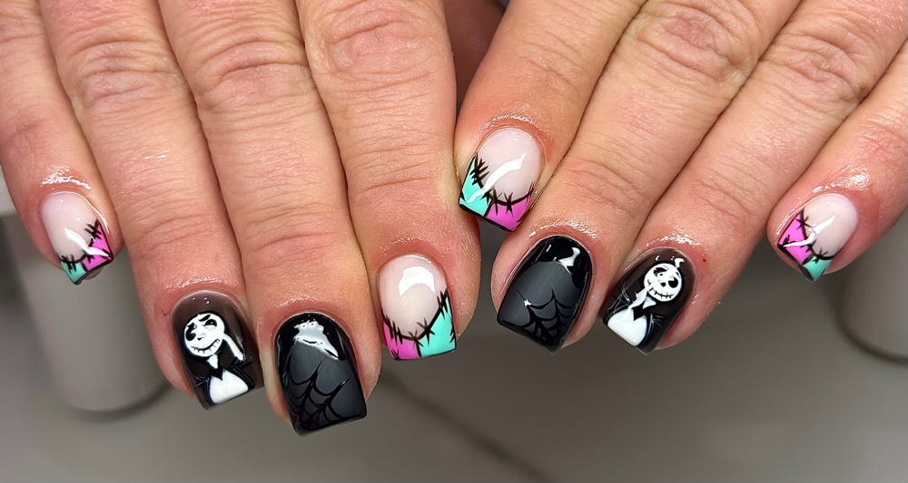 Polygel Fill with Gel Polish