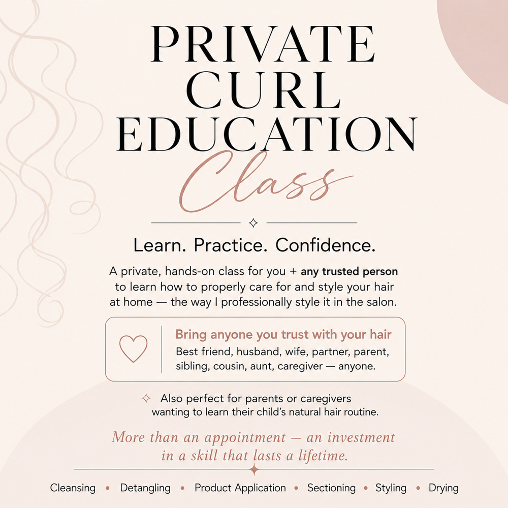 Private Curl Education Class at Waves, Curls & Coils in East Providence, RI