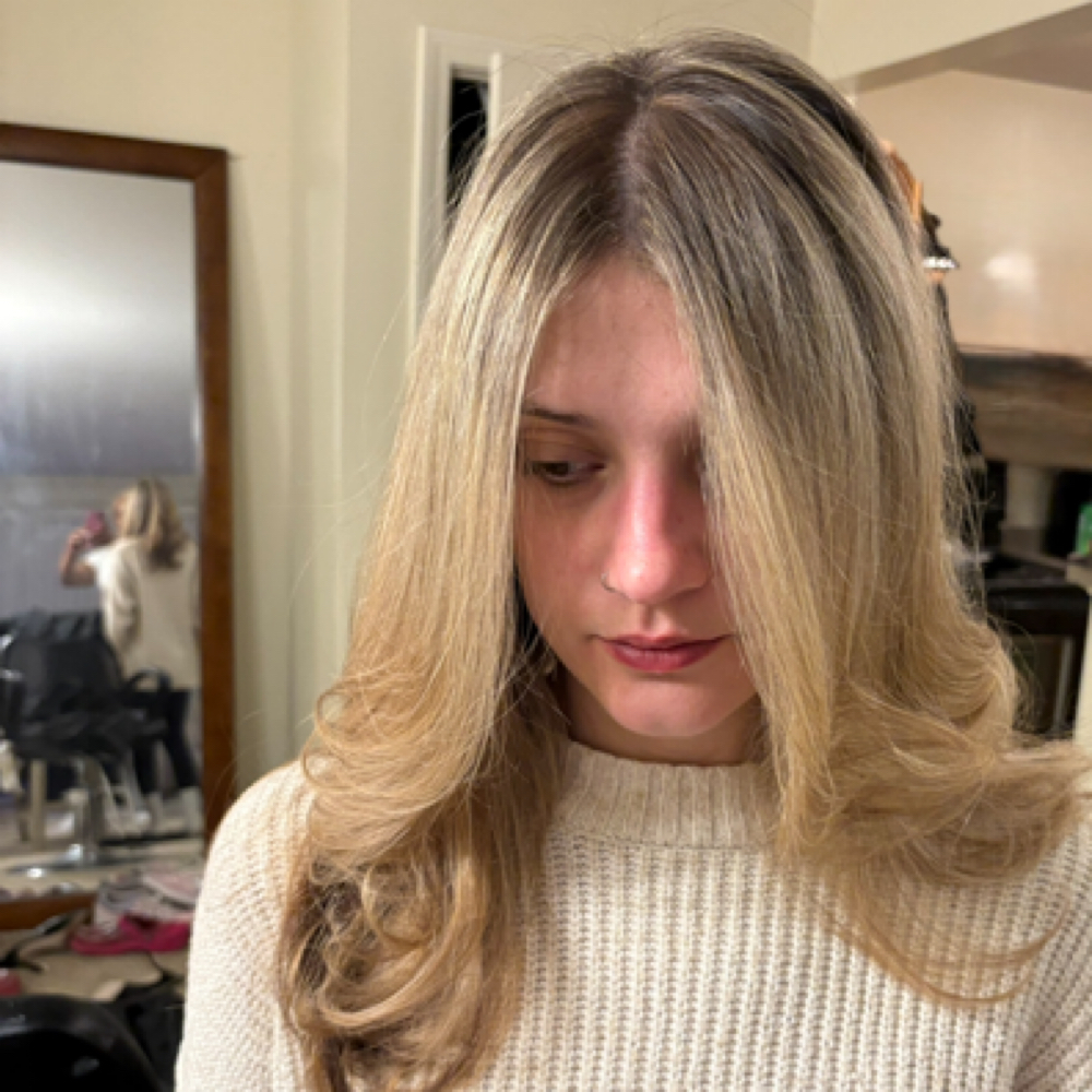 Partial Foil + Gloss+ Blowout at TressesByTreseme in Braintree, MA