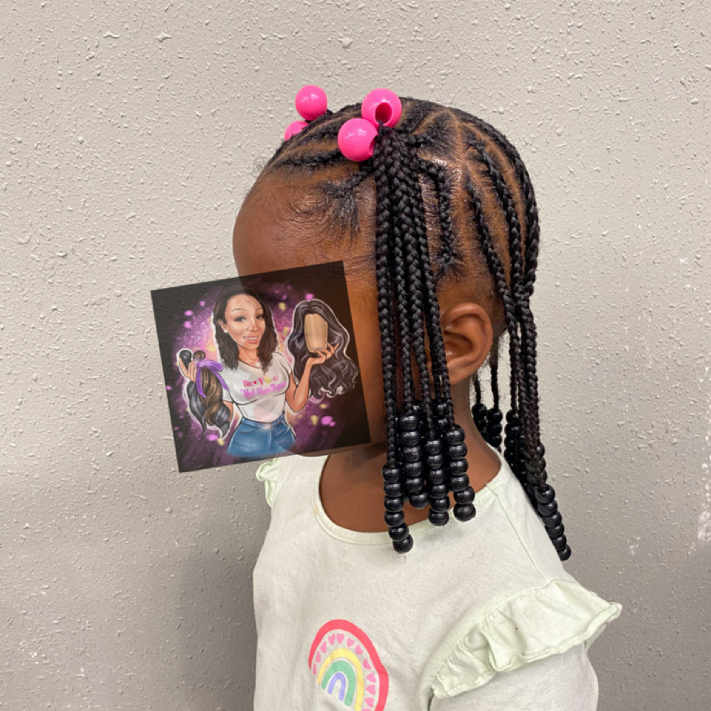Small Braid Ponytails Style Age5-9 at BeyoutifulHairtique in Duncanvile, TX