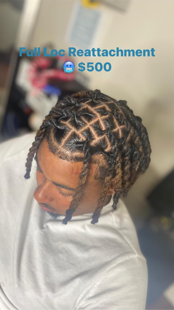 Full Head Loc Reattachmentzz at Loc’d Em Up By Kaee in Mobile, AL