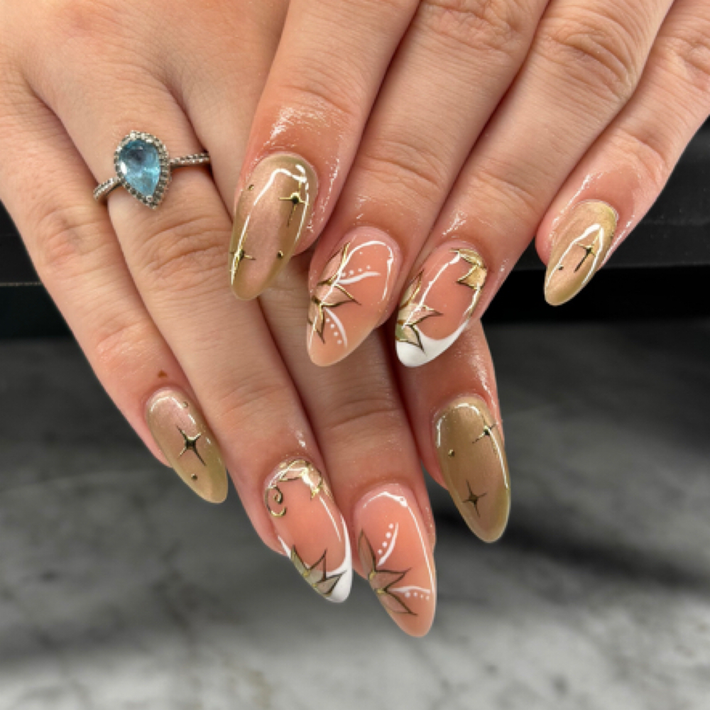 Chrome Powder Nails at Acrylic Tips By Adriana in Franklinville, NJ