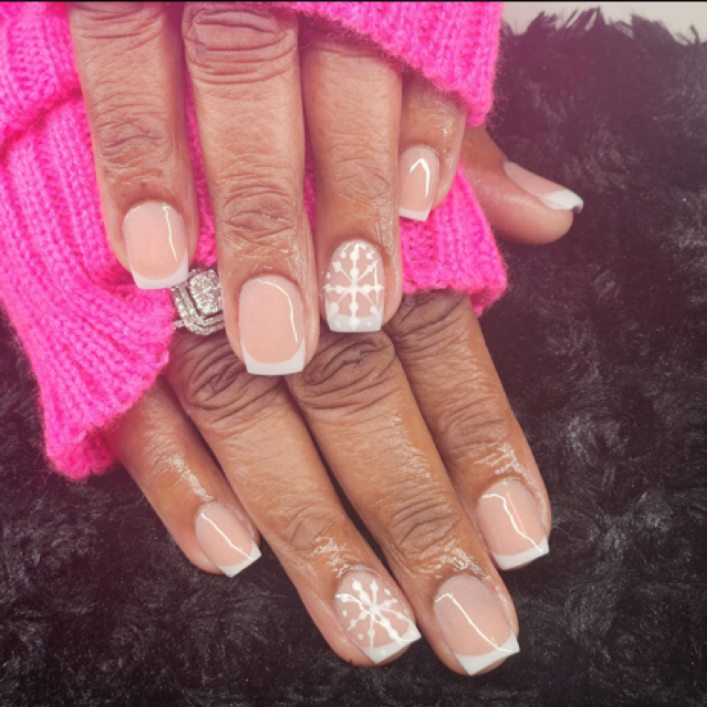 Solar French Nails at Dolph's Nail Salon & Spa in Brandon, MS