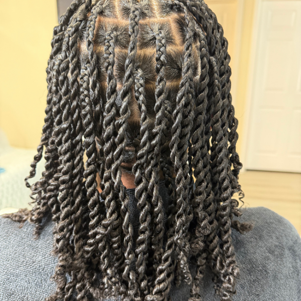 2 Strand Twist Natural Hair at Stylin Chic Tish in Arlington, TX