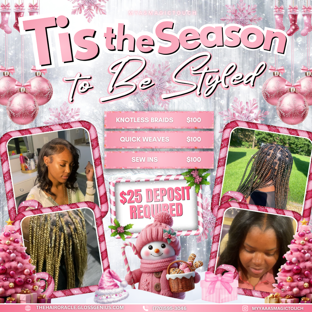 $100 KNOTLESS BRAIDS