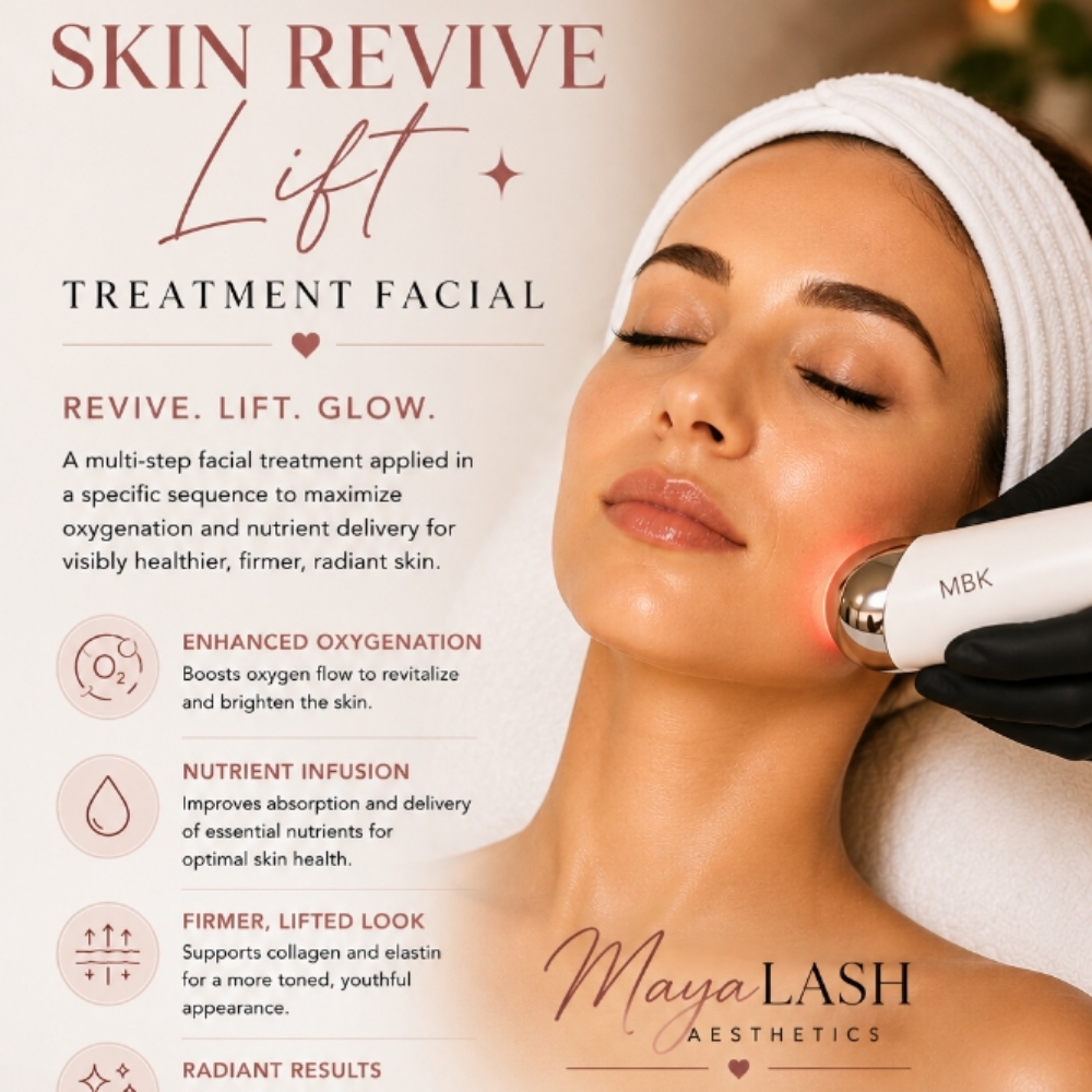 Skin Revive Lift Treatment Facial at MayaLASH Aesthetics| Professional Lash Lifts & Facials in Norwood, MA in Norwood, MA