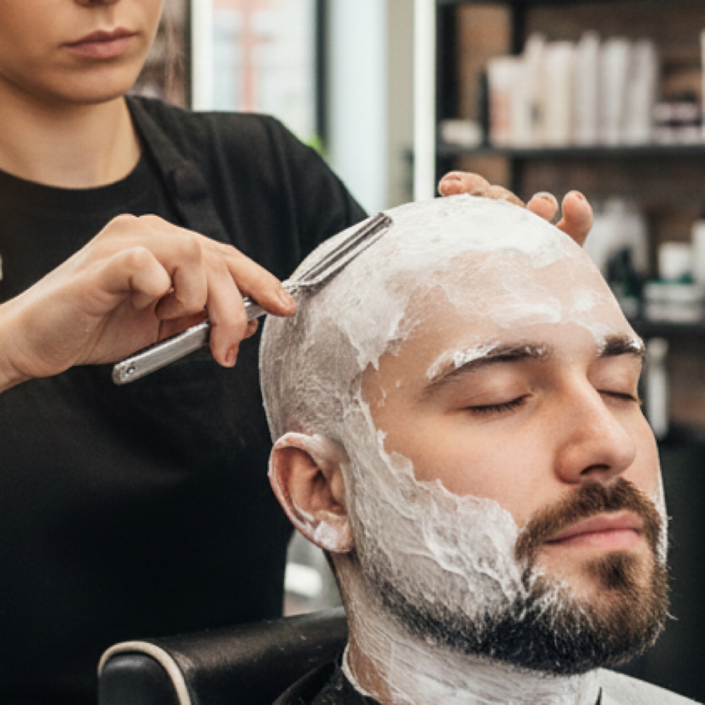Full Head Shave at Blendz By Edith in Garland, TX