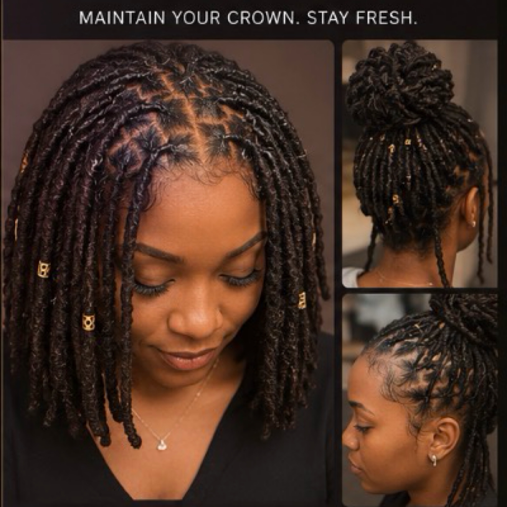 Signature Loc Maintenance ✨ at Locs & Lore in Katy, TX
