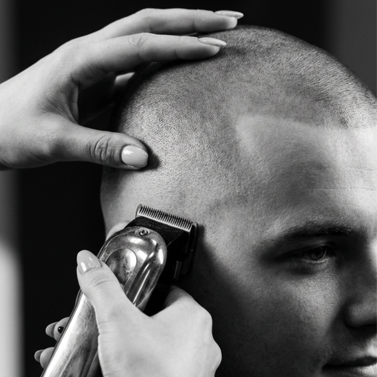 Bald Fade at Scissors & Razors Men’s Grooming Studio in Huntersville, NC