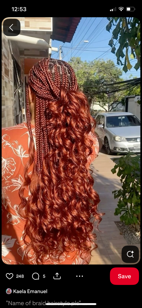 Knotless Precurled Hair