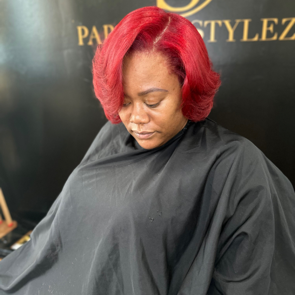 Full Color & Silk Press at Paradisestylez in Southfield, MI