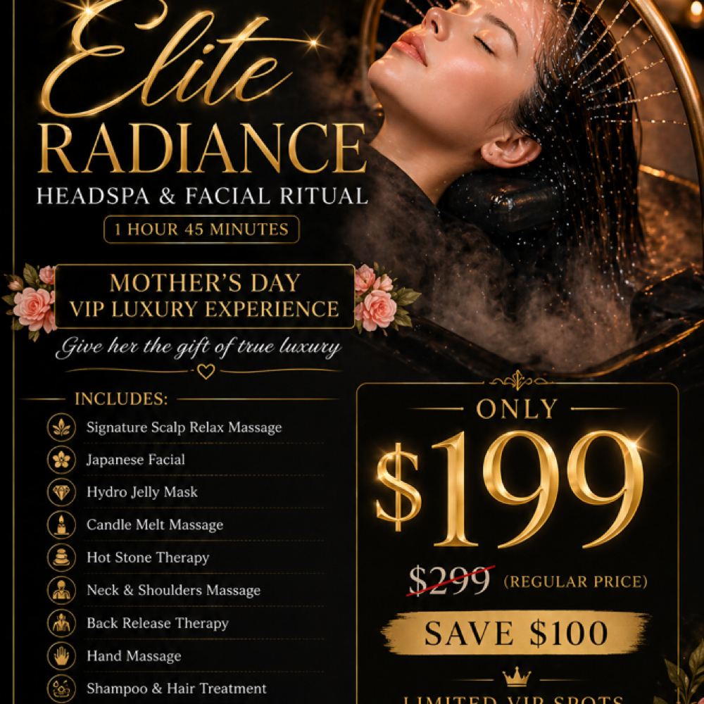 Elite Glow Headspa Facial VIP at Easy Beauty Spa in Victoria, TX