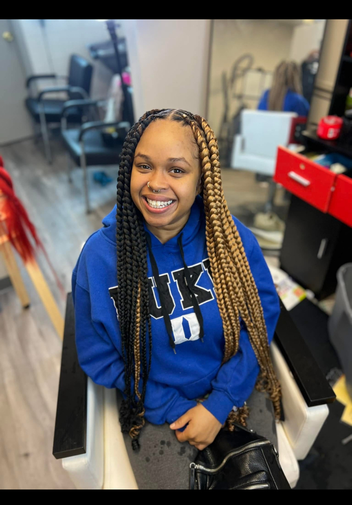 Knotless Over Locs at Lady Loc Up in Peoria, IL