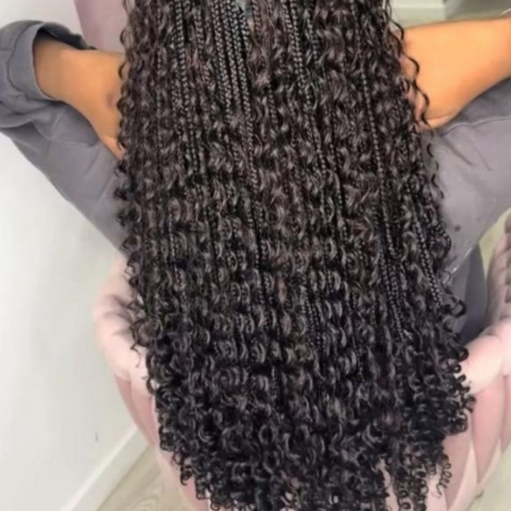 Extra Boho Knotless Braids at J Monique Beauty in Montgomery, AL