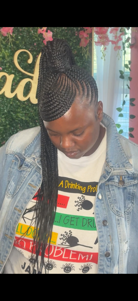 Braided Swoop Ponytail