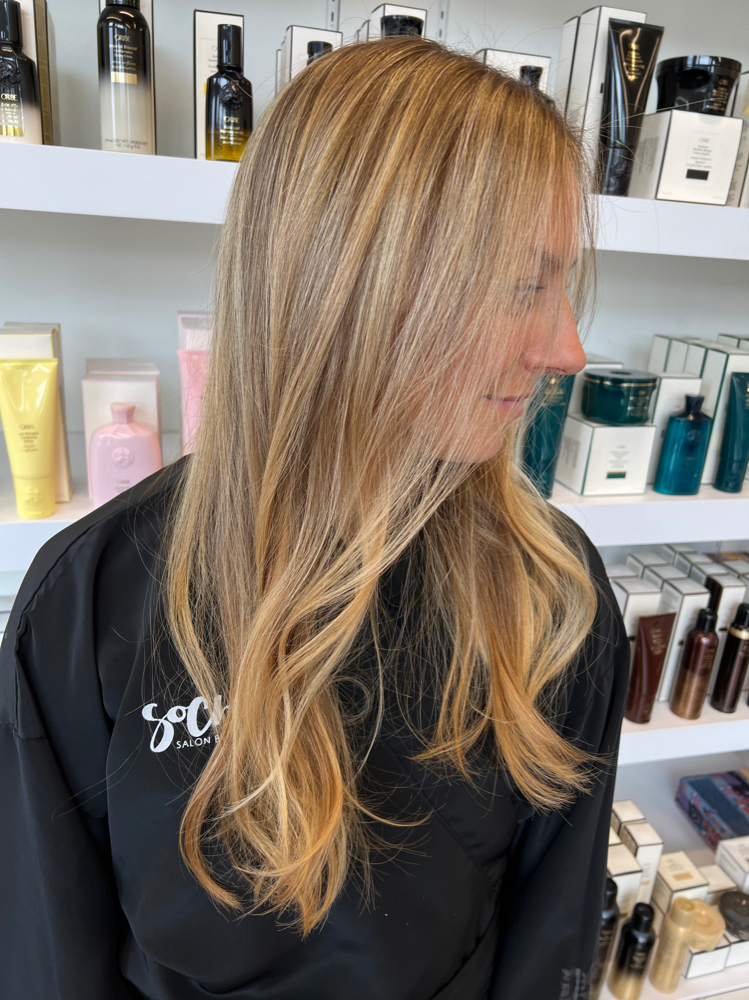 FULL FOIL HAIRCUT+STYLE