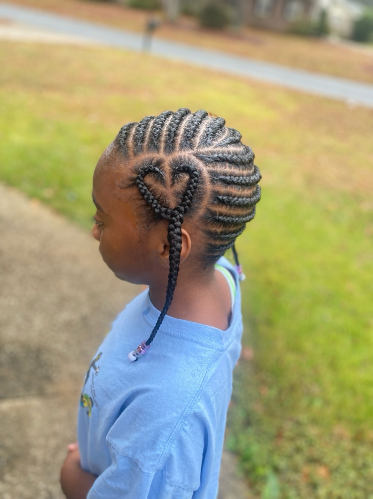 Junior Braids (Weave Added)