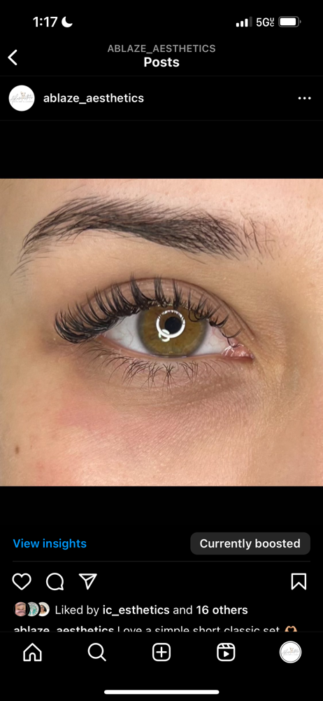 Lash Full Set Classic (Chazlyn)