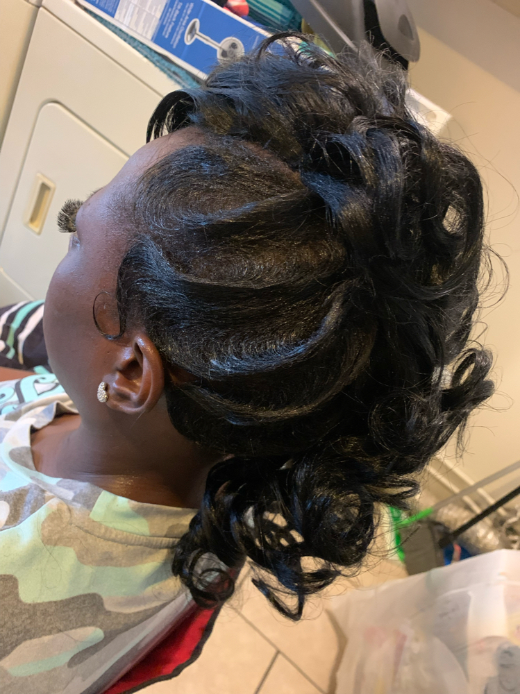 Updo W/weave Added