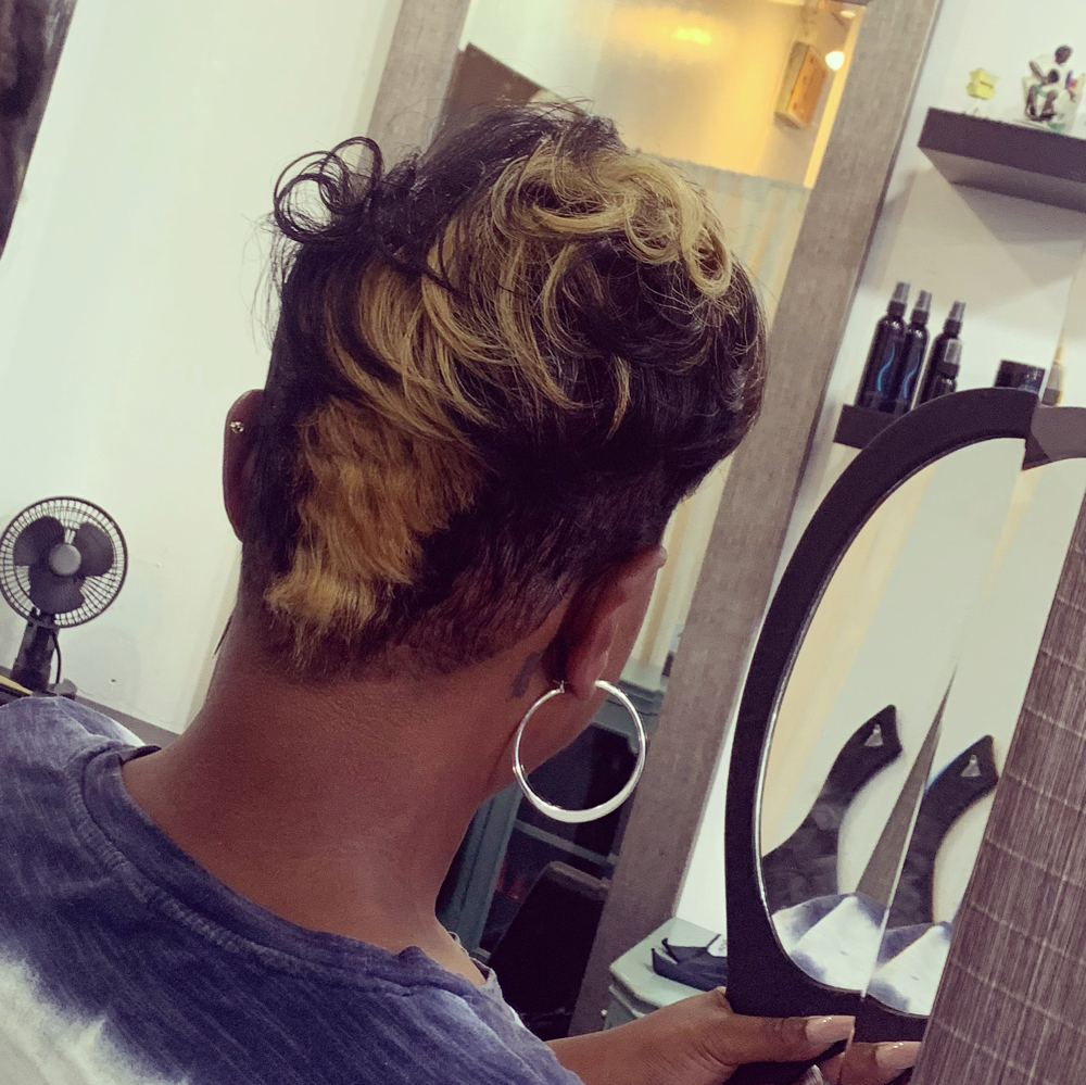 Shampoo/Style On Relaxed Hair