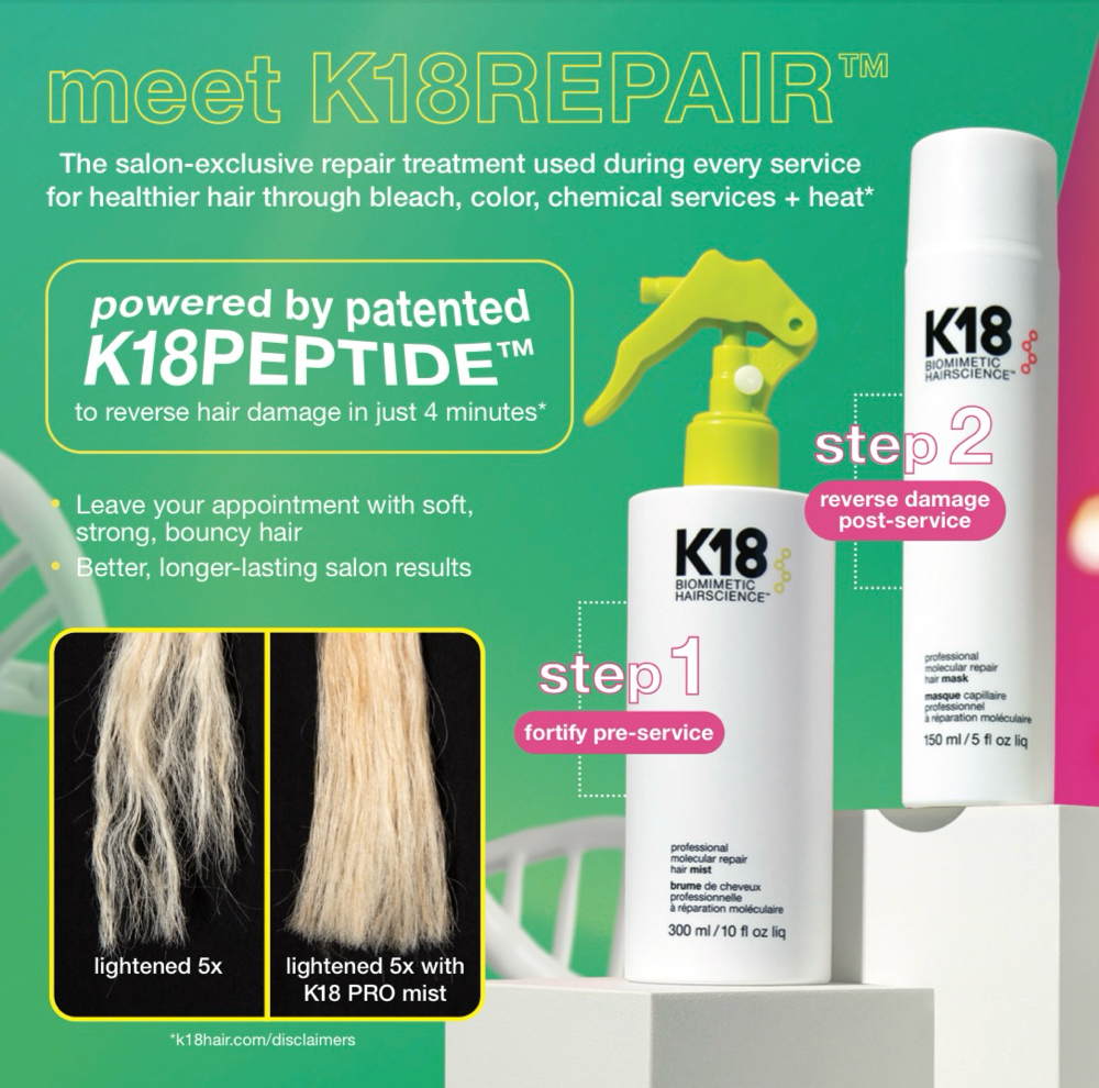 K18 at Hair Design by Molly in Kokomo, IN