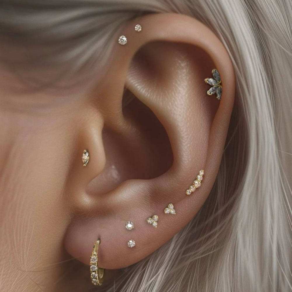 Hollow Needle Piercings at Allelu Beauty & Ink Oregon in Salem, OR