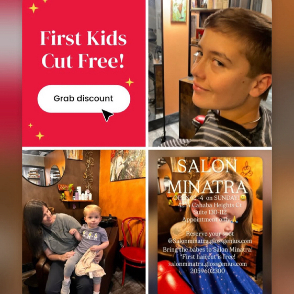 Babys First Haircut Is Free! at WILDFLOWER COLLECTIVE in Mountain Brook, AL