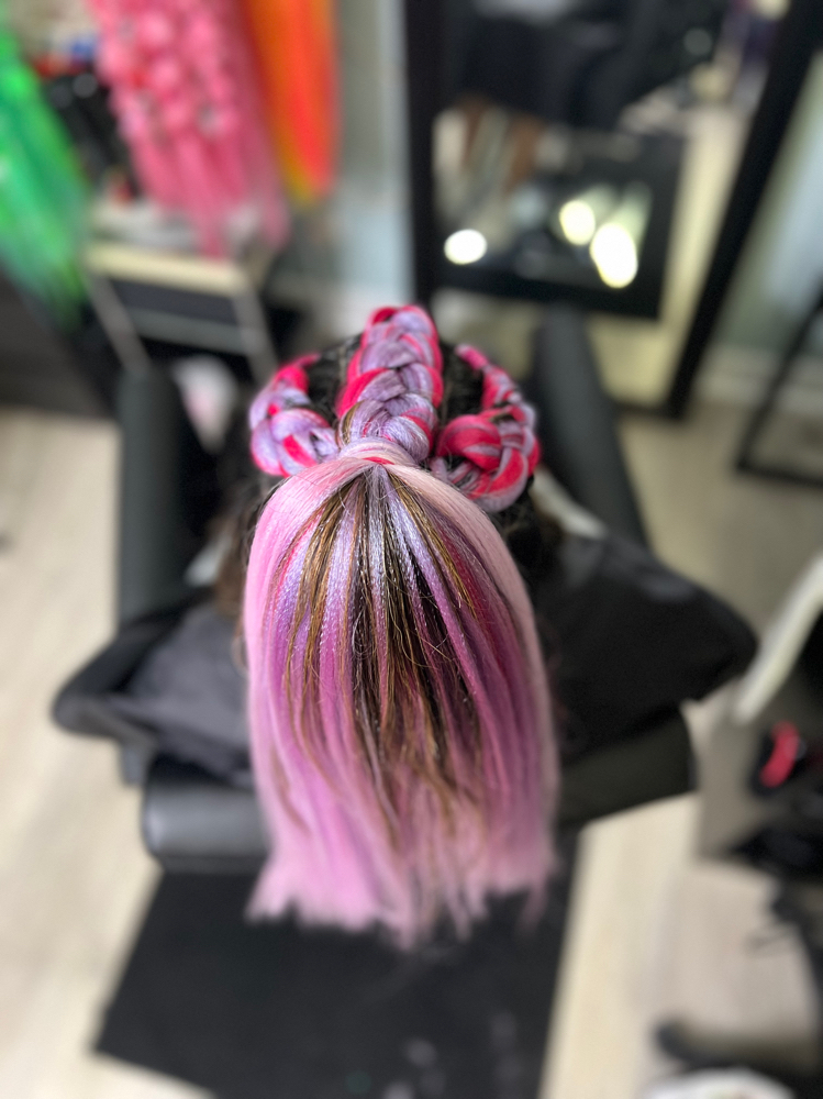 Half Up Braided Pony