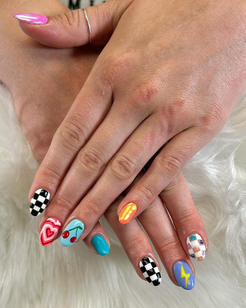 Hard gel manicure