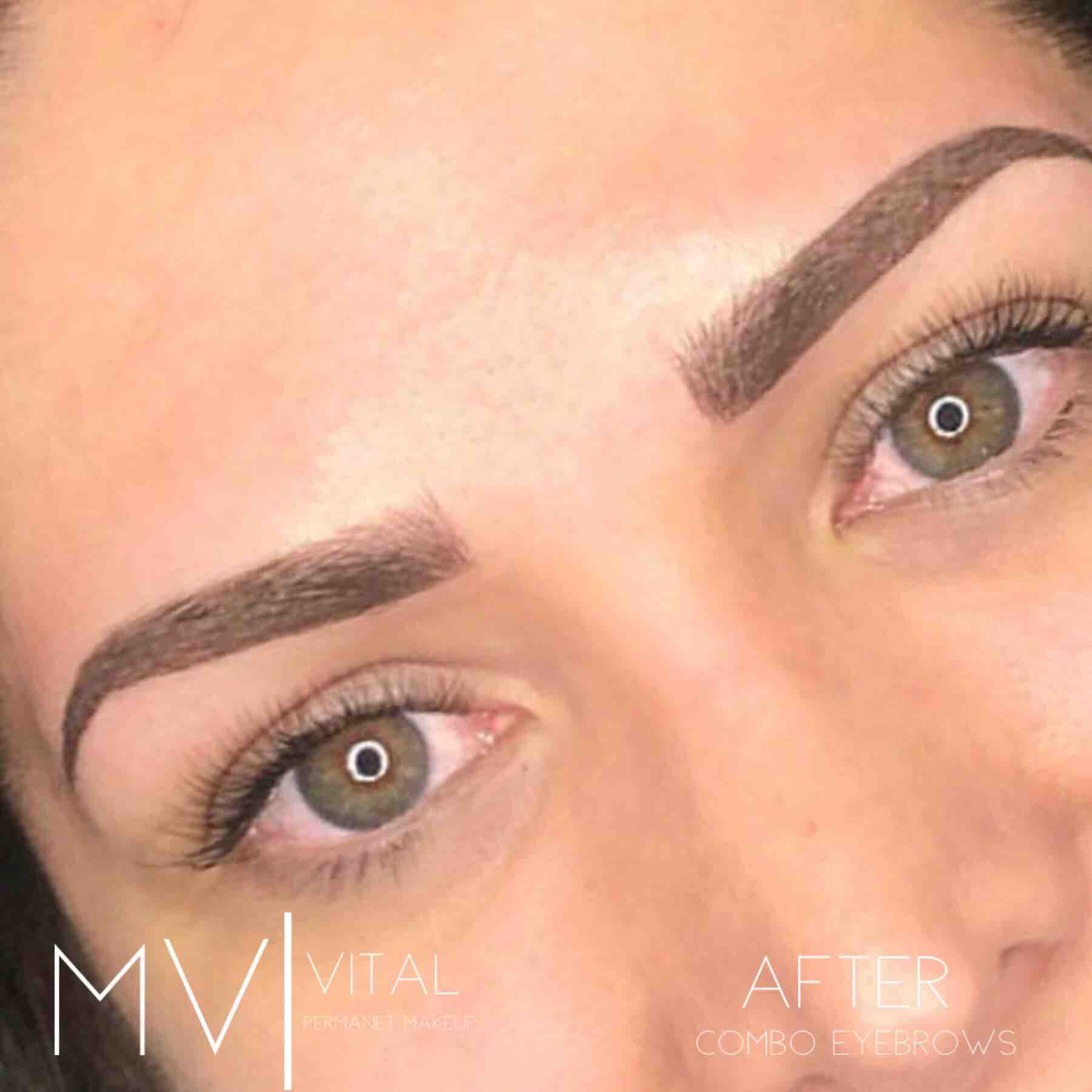 Eyebrow Combo-Powder&Microblading at MV Vital Permanet Makeup in Chino, CA